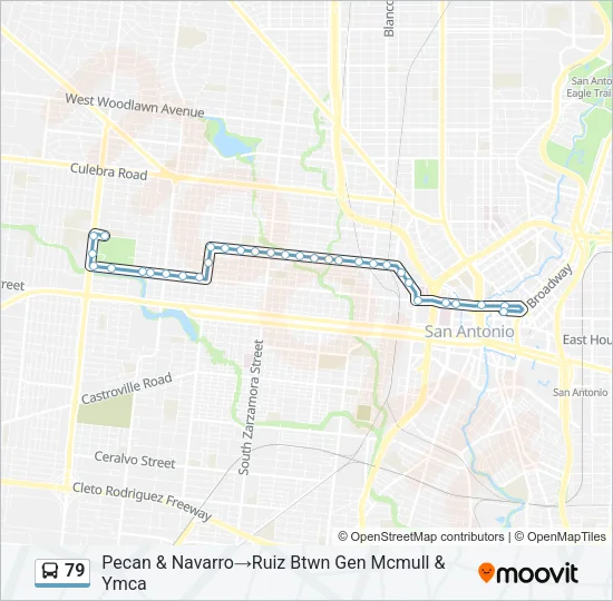 79 Bus Line Map