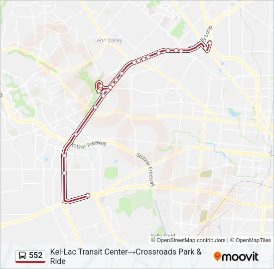 552 Bus Line Map