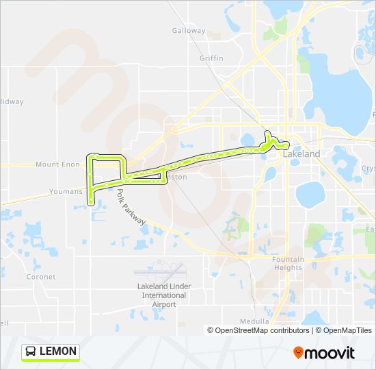 LEMON Bus Line Map