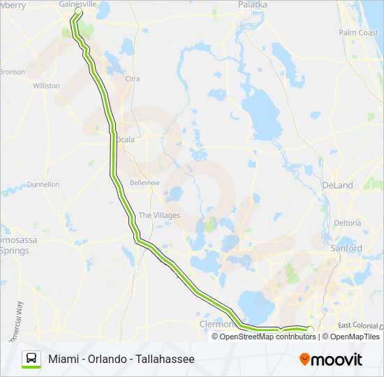 FLIXBUS 2410 Bus Line Map