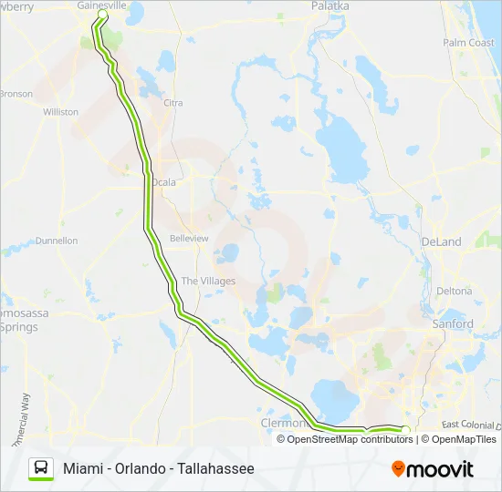 FLIXBUS 2410 Bus Line Map