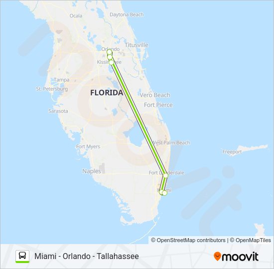 FLIXBUS 2410 Bus Line Map
