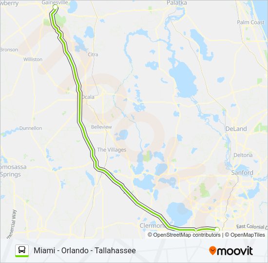 FLIXBUS 2410 Bus Line Map