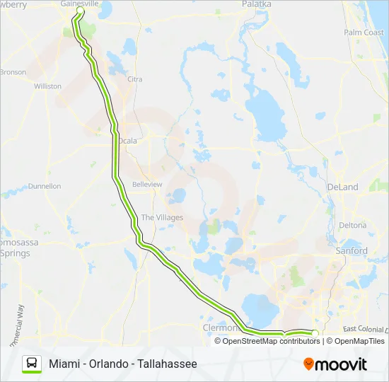 FLIXBUS 2410 Bus Line Map