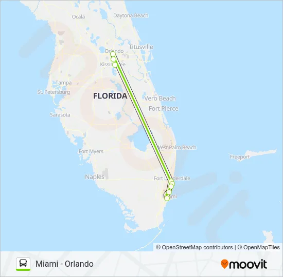 FLIXBUS 2411 Bus Line Map