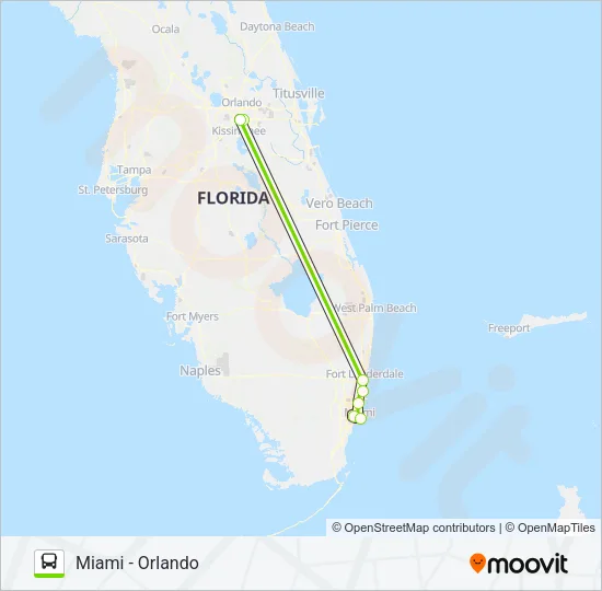 FLIXBUS 2411 Bus Line Map