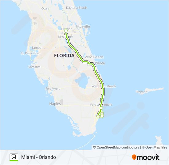 FLIXBUS 2411 bus Line Map