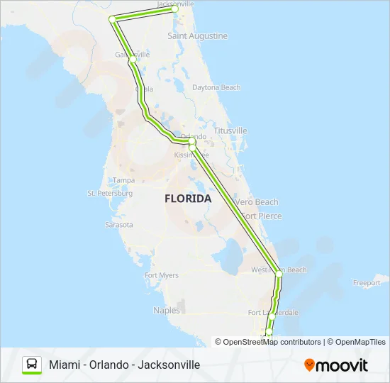 FLIXBUS 2431 Bus Line Map