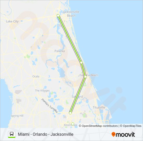FLIXBUS 2431 Bus Line Map