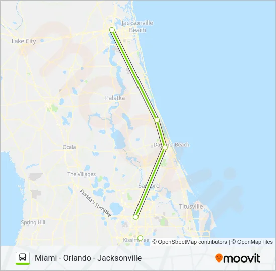 FLIXBUS 2431 Bus Line Map