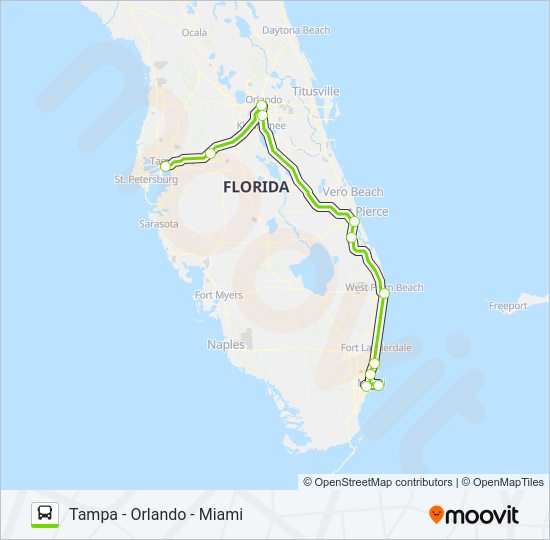FLIXBUS N2411 Bus Line Map