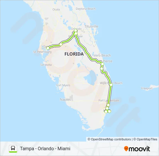 FLIXBUS N2411 Bus Line Map