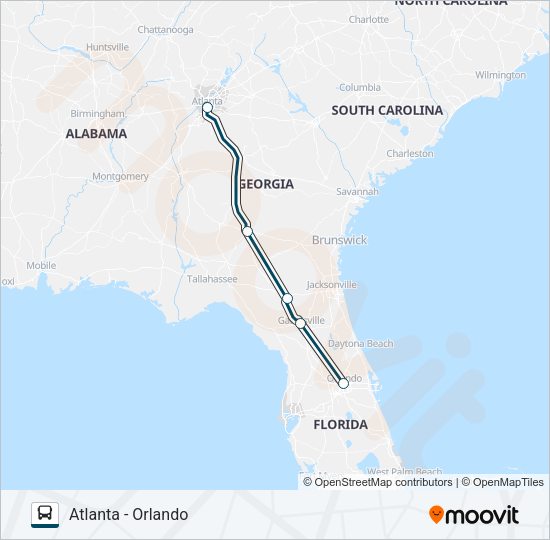 GREYHOUND US0632 Bus Line Map