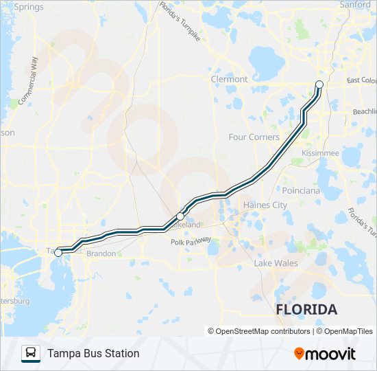 GREYHOUND US0770 Bus Line Map