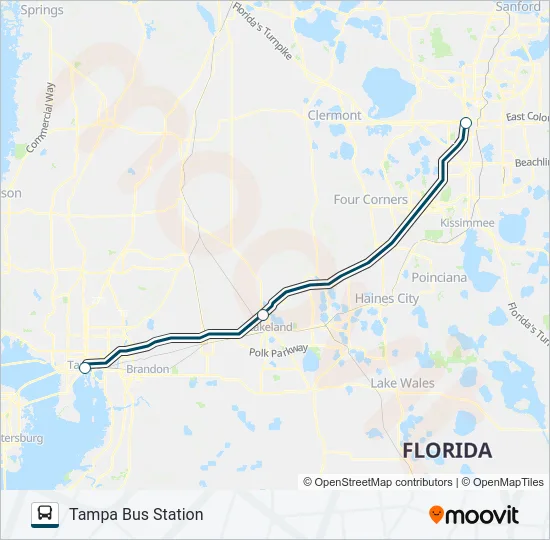 GREYHOUND US0770 Bus Line Map