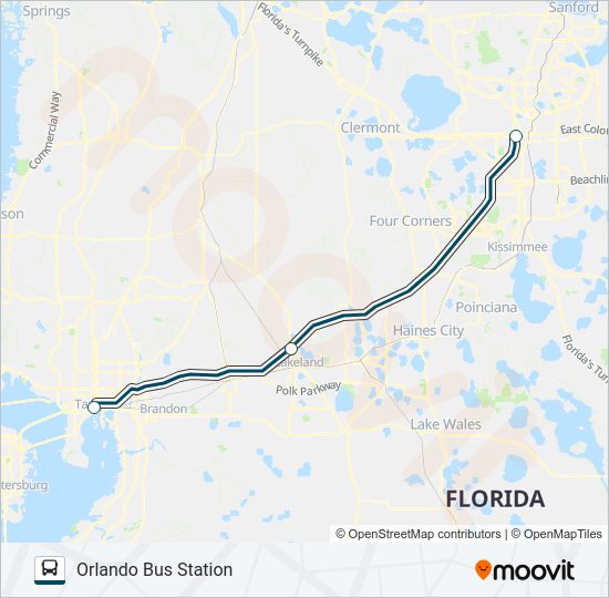 GREYHOUND US0770 Bus Line Map