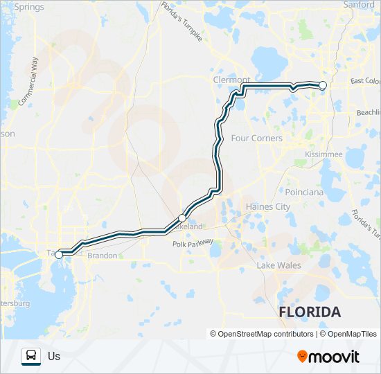 GREYHOUND US0770 bus Line Map
