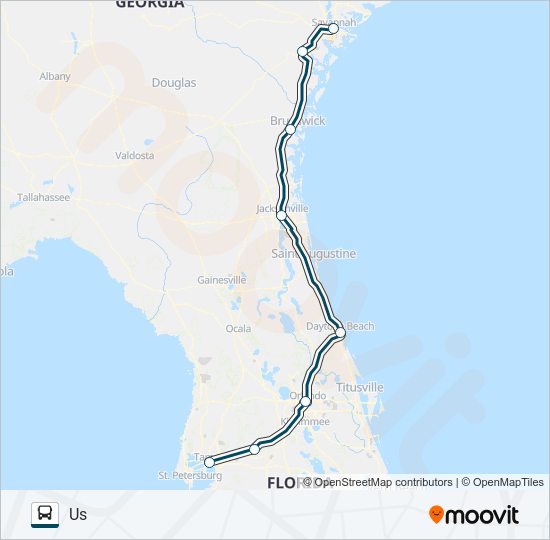 Ruta greyhound us0662: horarios, paradas y mapas - Tampa Bus Station