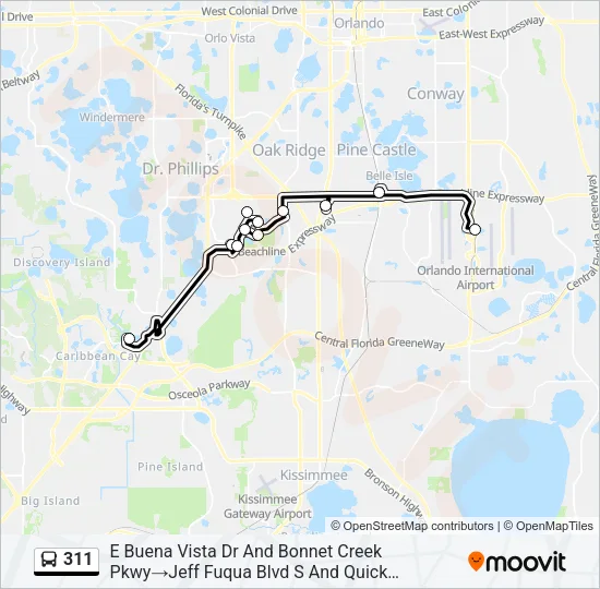 311 Bus Line Map