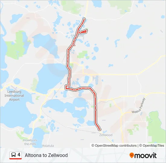 4 Bus Line Map