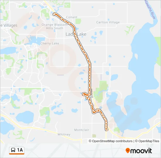 1A Bus Line Map