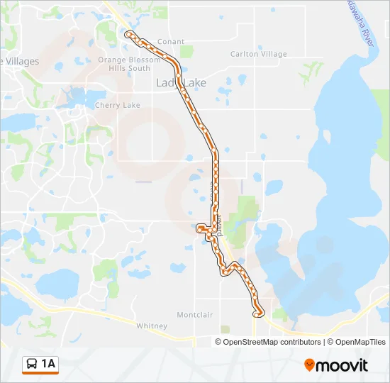 1A Bus Line Map