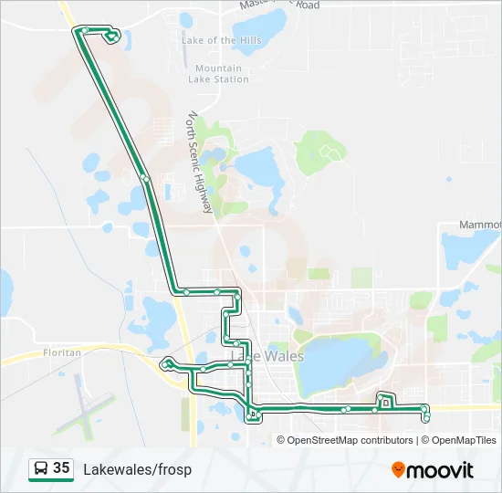 35 Bus Line Map