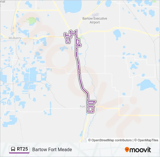 RT25 Bus Line Map