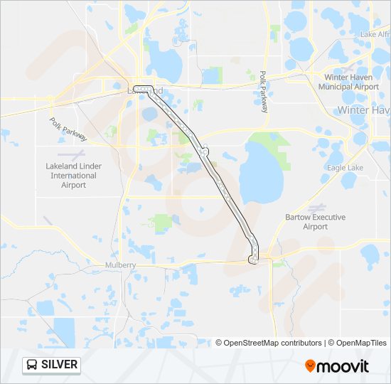 SILVER Bus Line Map