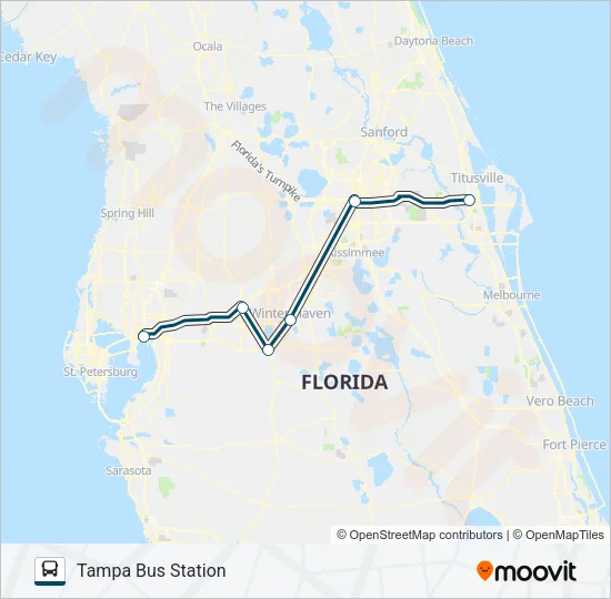 GREYHOUND US0770S Bus Line Map