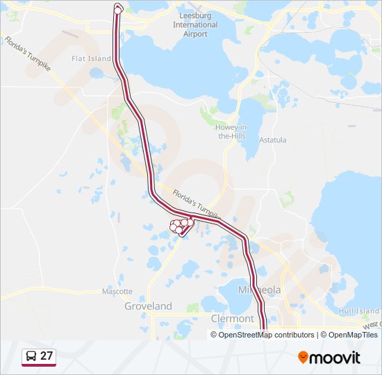 27 Bus Line Map