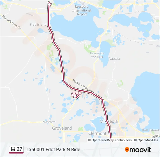 Mapa de 27 de autobús