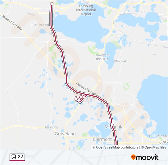 27 Bus Line Map