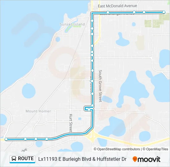 ROUTE Bus Line Map