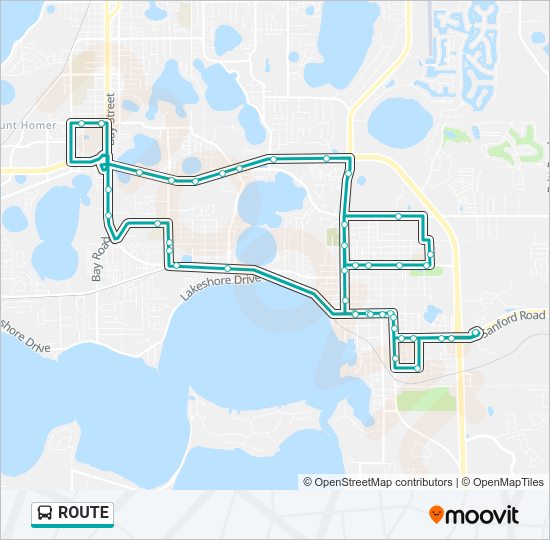ROUTE Bus Line Map