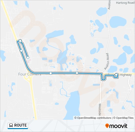 ROUTE Bus Line Map