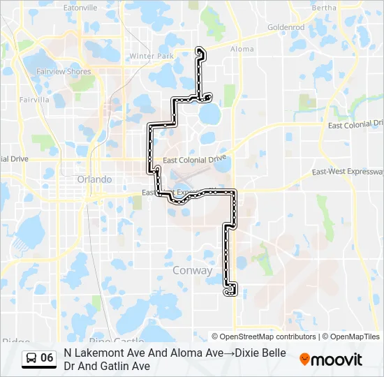 Mapa de 06 de autobús