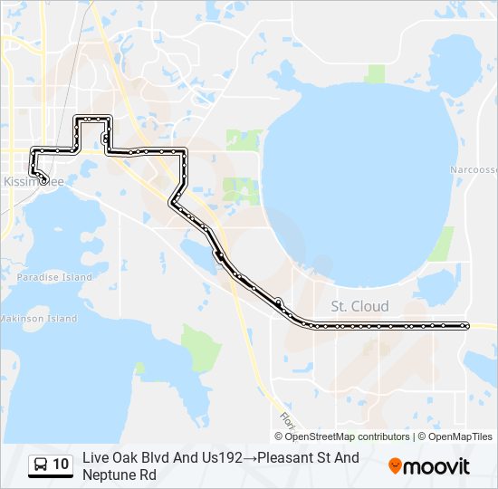 10 bus Line Map