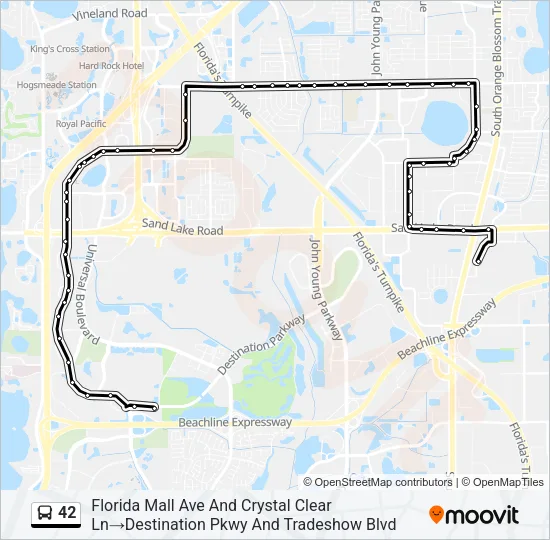 Mapa de 42 de autobús