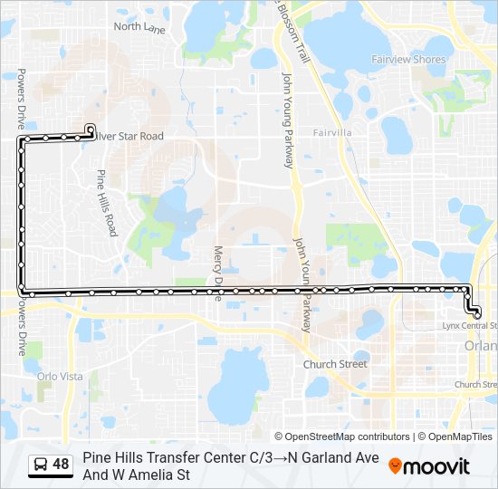 48 Bus Line Map