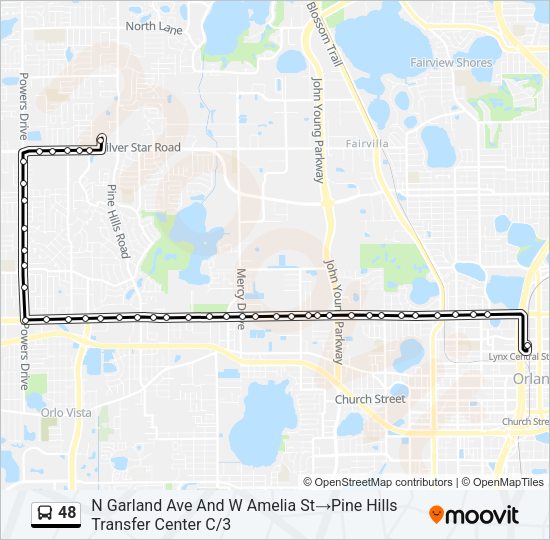 48 Bus Line Map