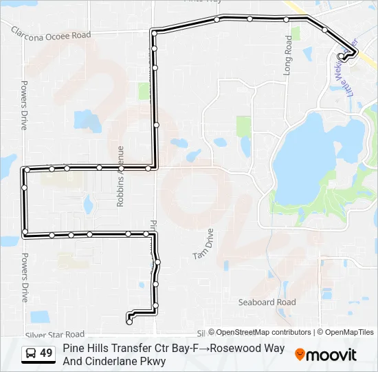 49 Bus Line Map