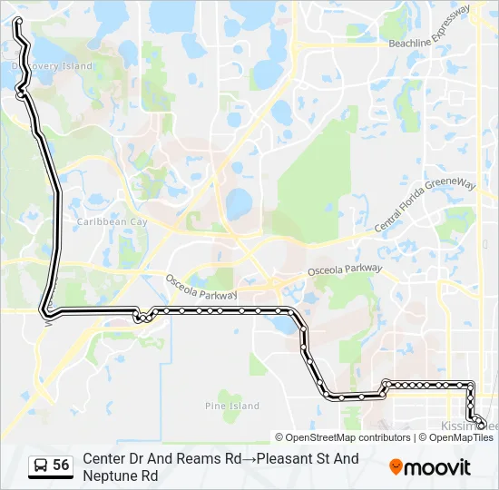56 Bus Line Map
