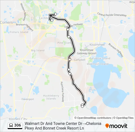 306 Bus Line Map