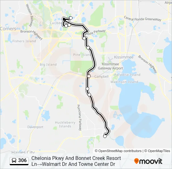 306 Bus Line Map