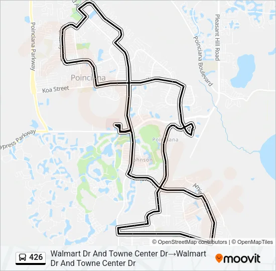 426 Bus Line Map