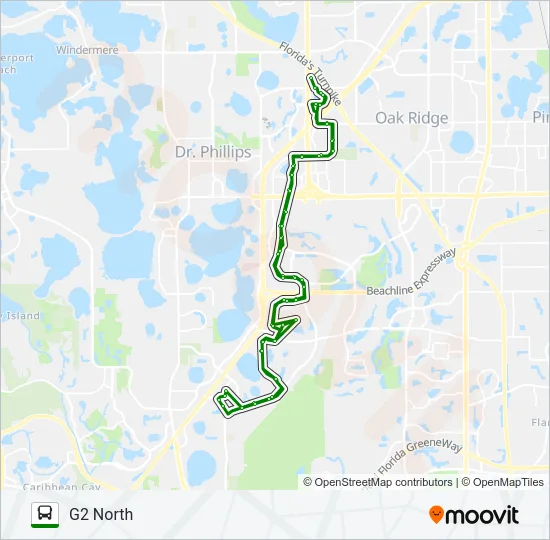 GREEN LINE Bus Line Map