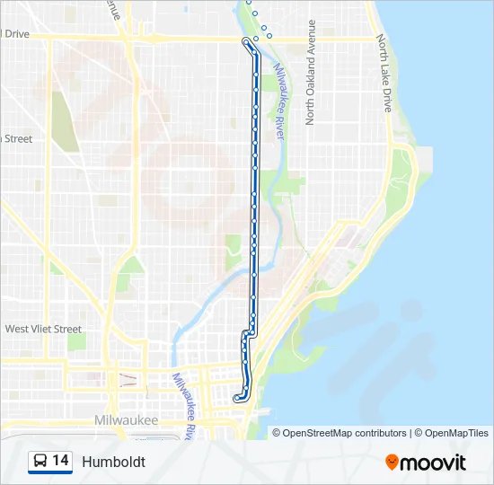14 Bus Line Map