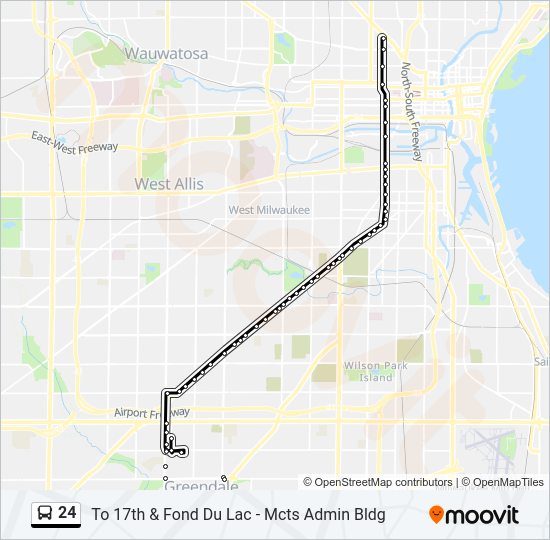 24 Bus Line Map