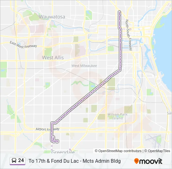 24 Bus Line Map